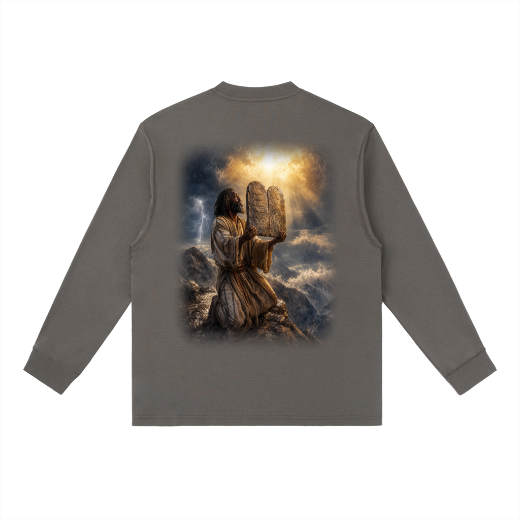 Jubilore “Moses” Essential Crewneck Long-Sleeve T-Shirt