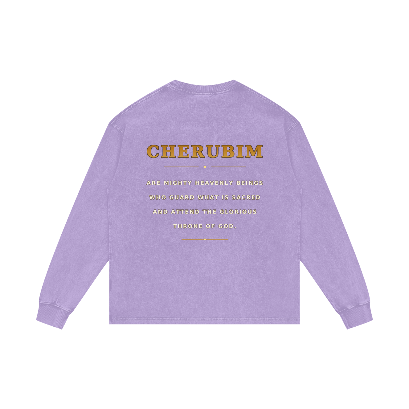 Jubilore Cherubim Acid Wash Oversize Long Sleeve T-Shirt