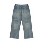Jubilore Men’s Vintage Wash Wide Leg Jeans