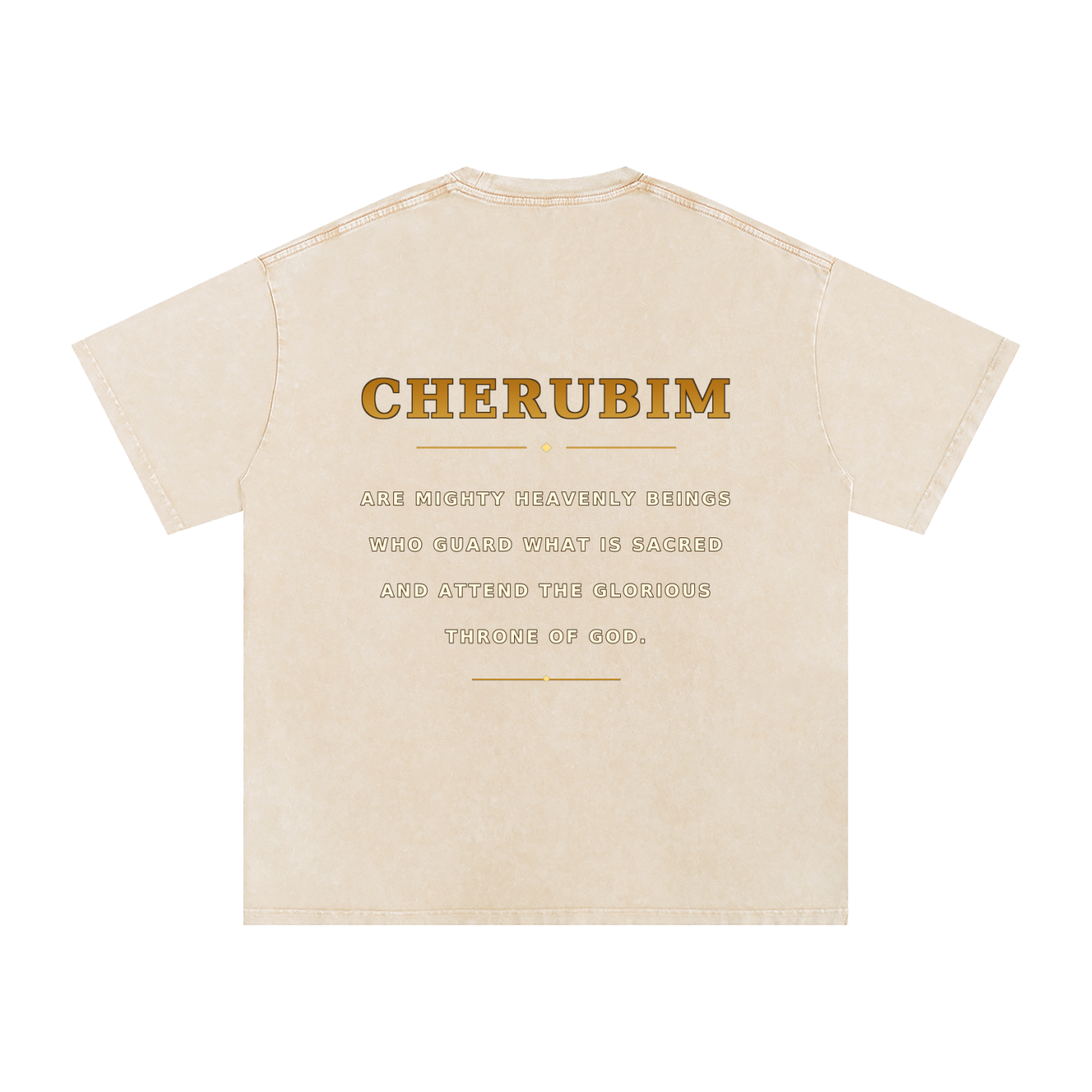Jubilore Cherubim Snow Washed Oversized Cotton T-Shirt