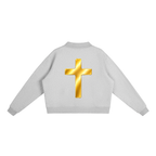 Jubiloré "BCA" Essential Fleece Mock-Neck Crew Sweatshirt