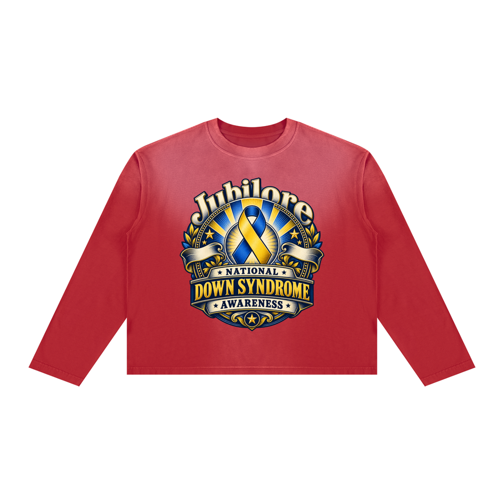 Jubilore "NAE" Unisex Sunfade Boxy Long Sleeve T-Shirt