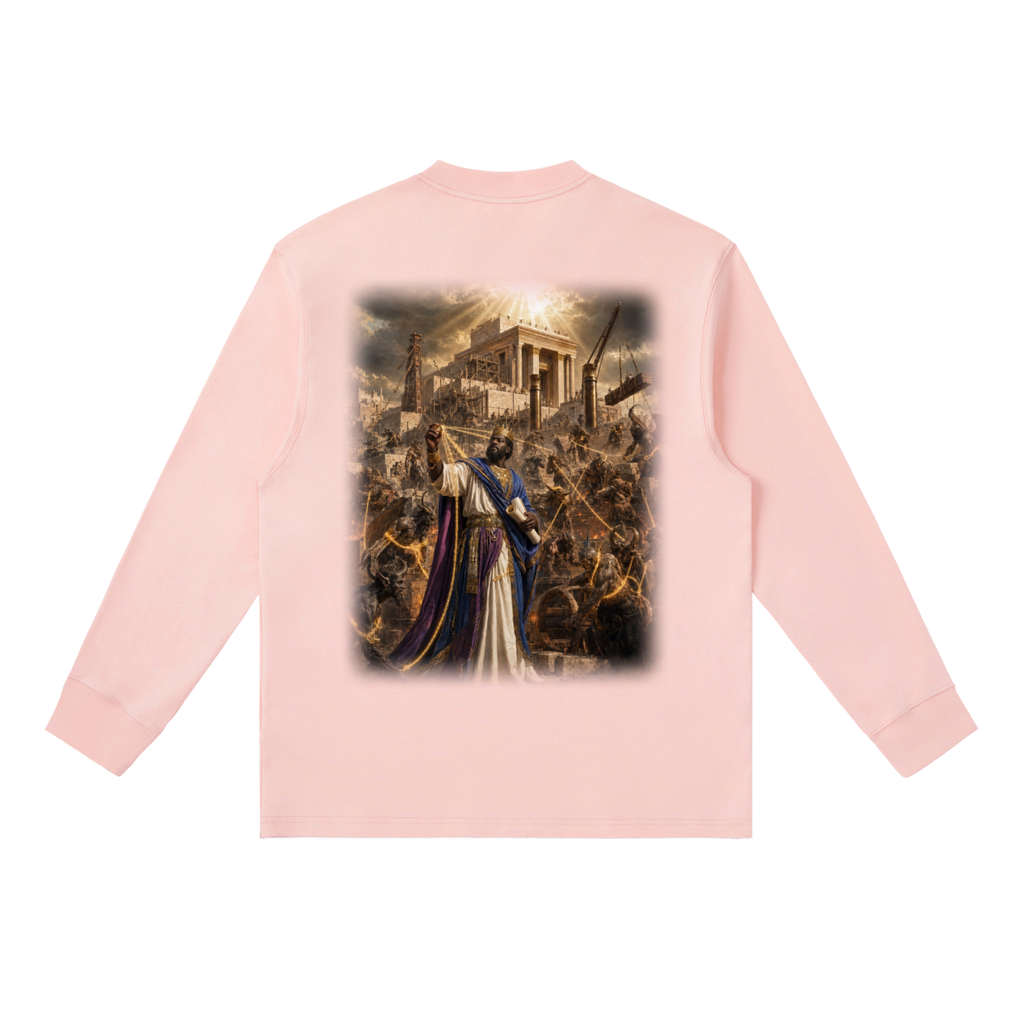 Jubilore "Solomon" Essential Crewneck Long-Sleeve T-Shirt