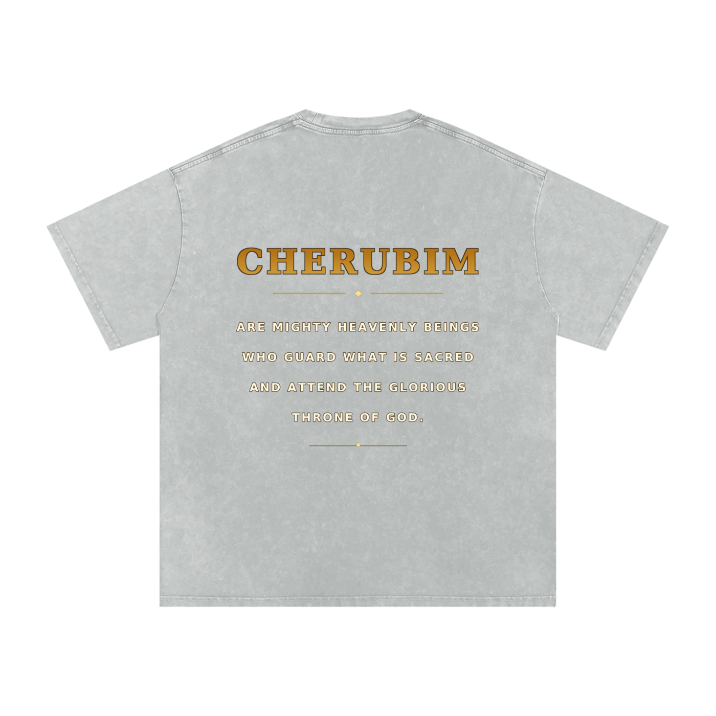Jubilore Cherubim Snow Washed Oversized Cotton T-Shirt