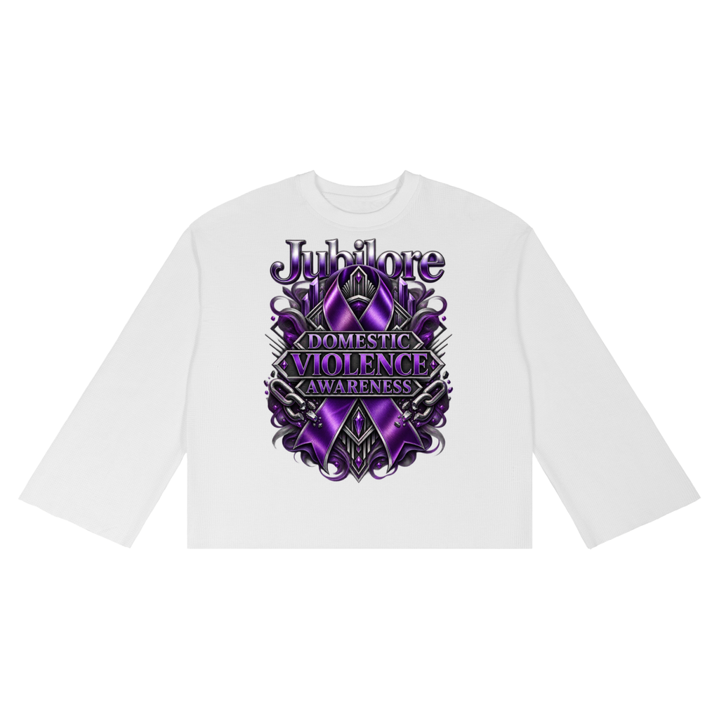 Jubilore "DVA" Unisex Waffle Raw Edge T-Shirt