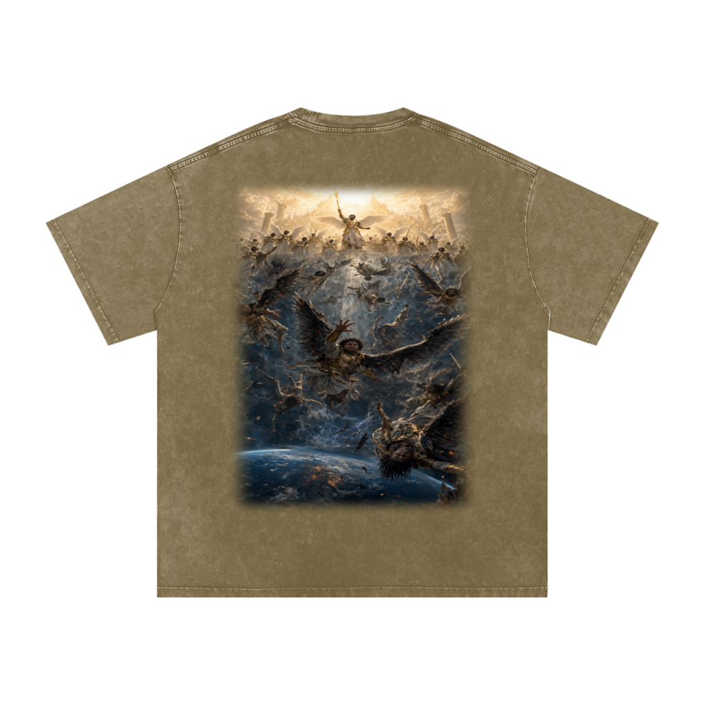 Jubilore "Three Wise Men" Snow Washed Oversized Cotton T-Shirt