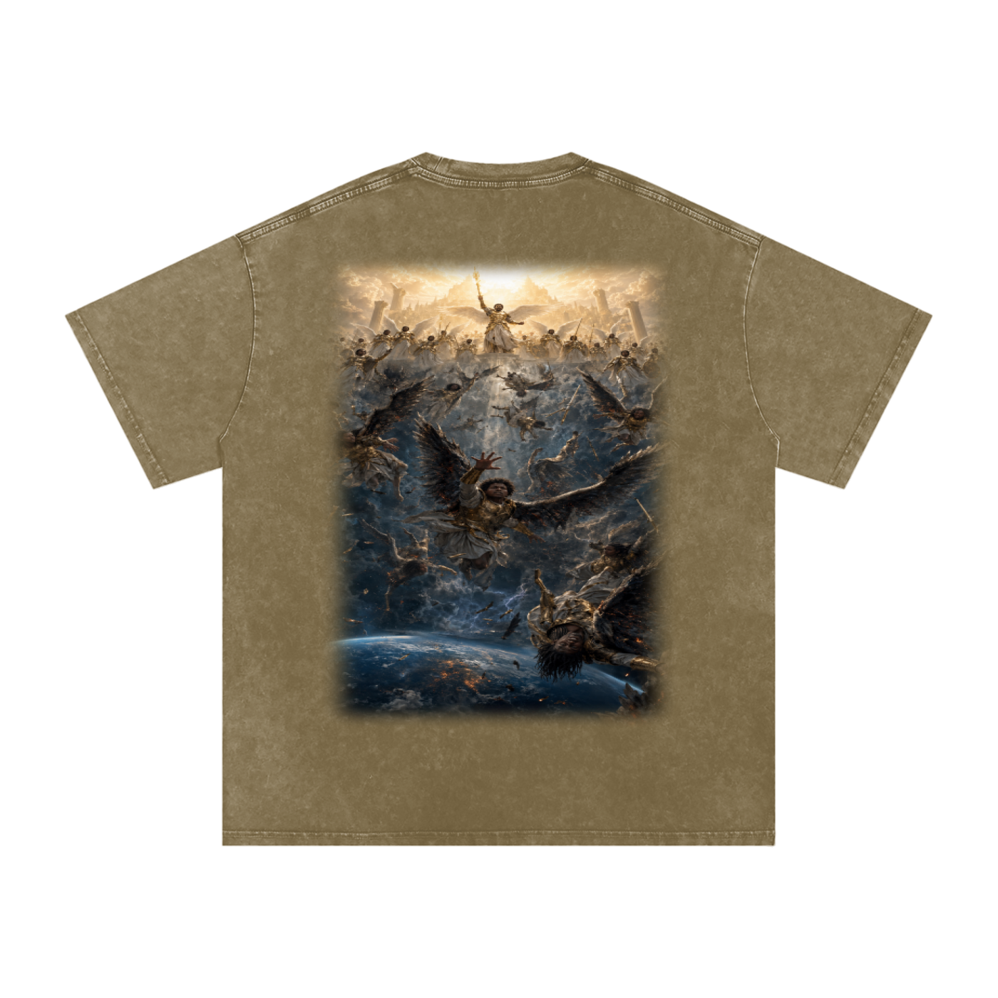 Jubilore "Three Wise Men" Snow Washed Oversized Cotton T-Shirt