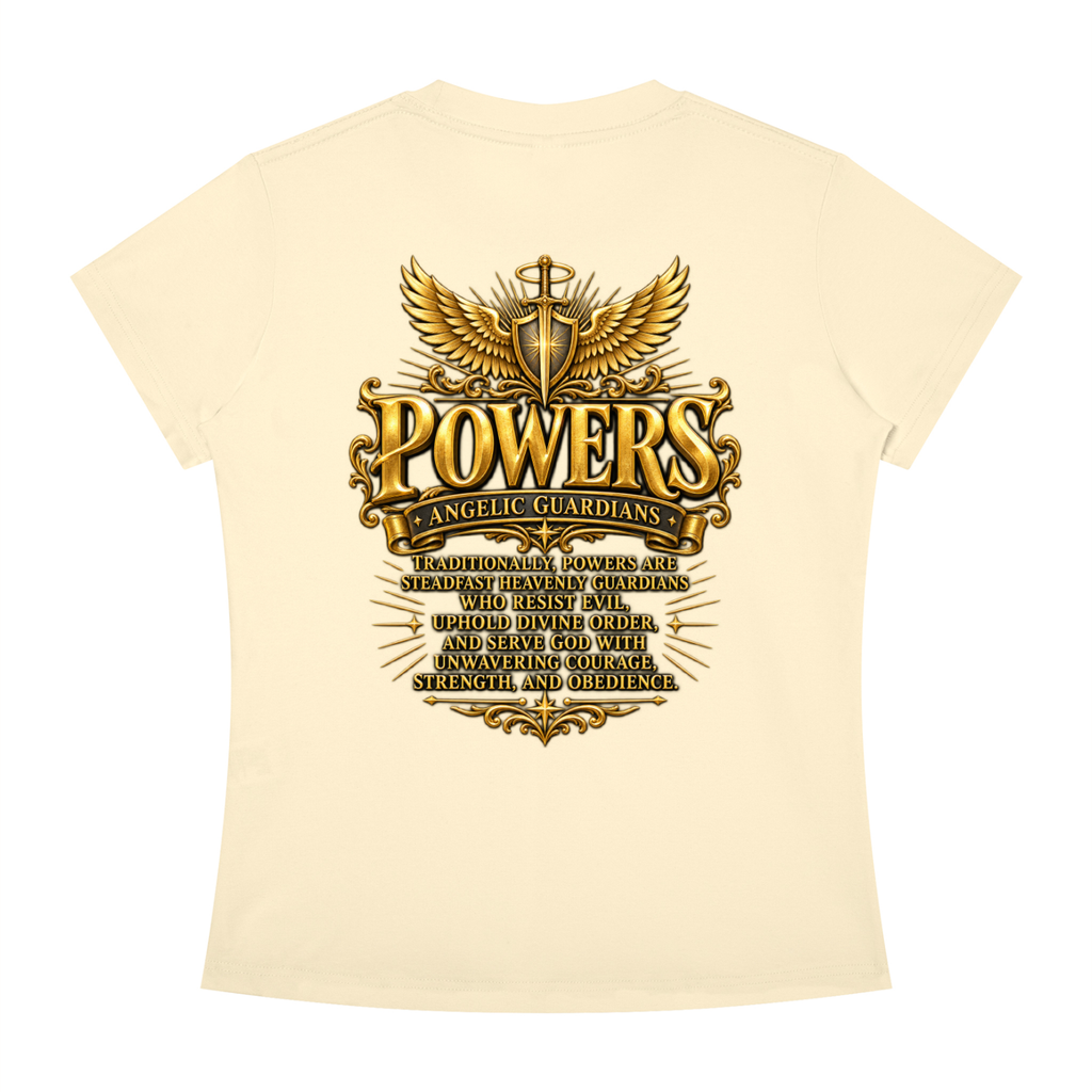 Jubiloré "Powers" Women's Slim Fit Crewneck T-Shirt
