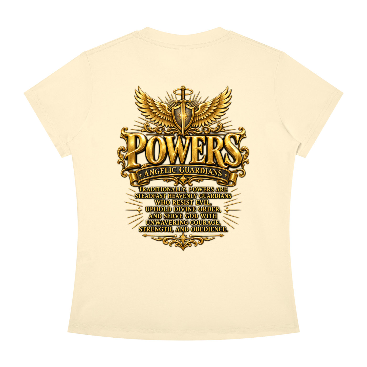 Jubiloré "Powers" Women's Slim Fit Crewneck T-Shirt
