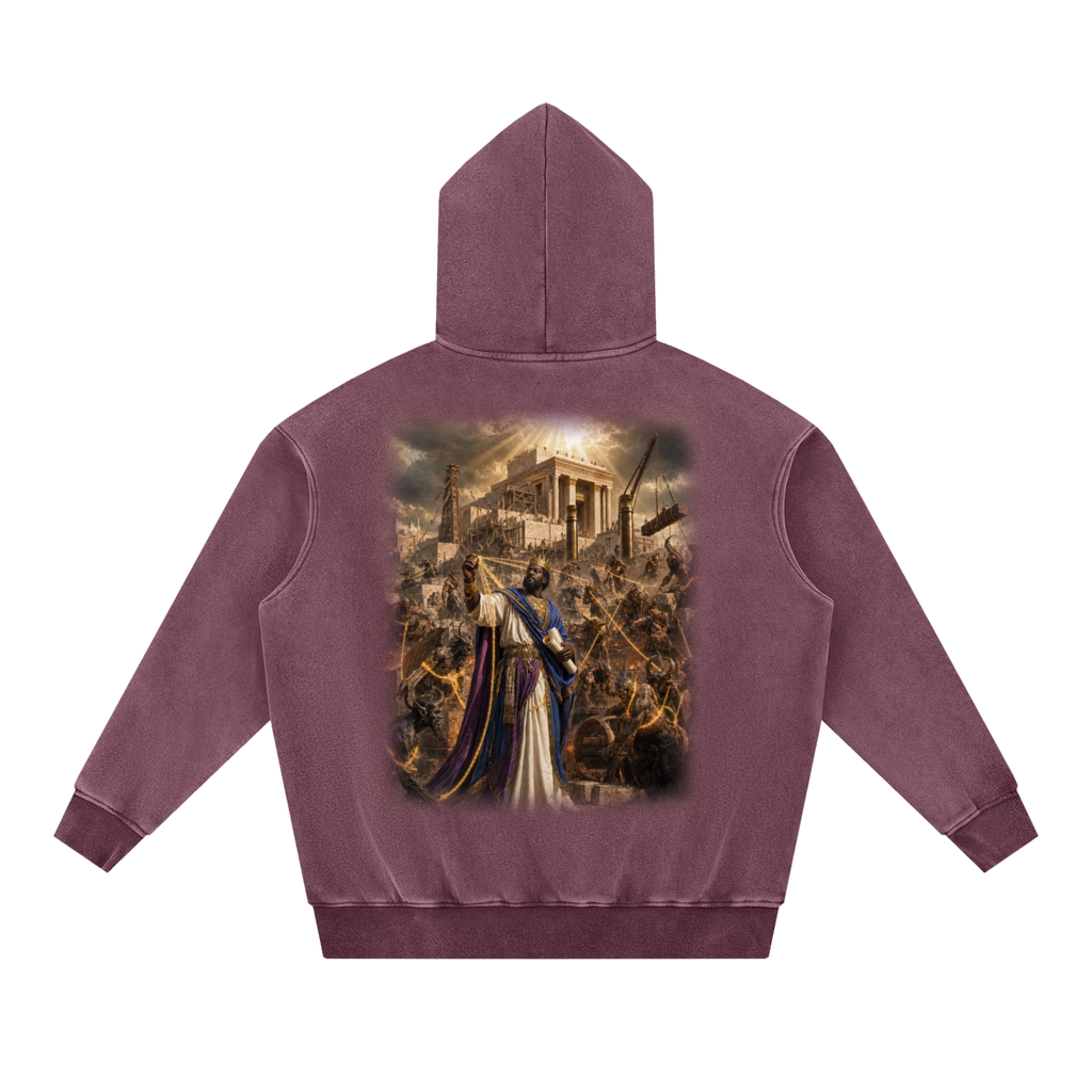 Jubilore "Solomon" Snow Wash Fleece Oversize Hoodie