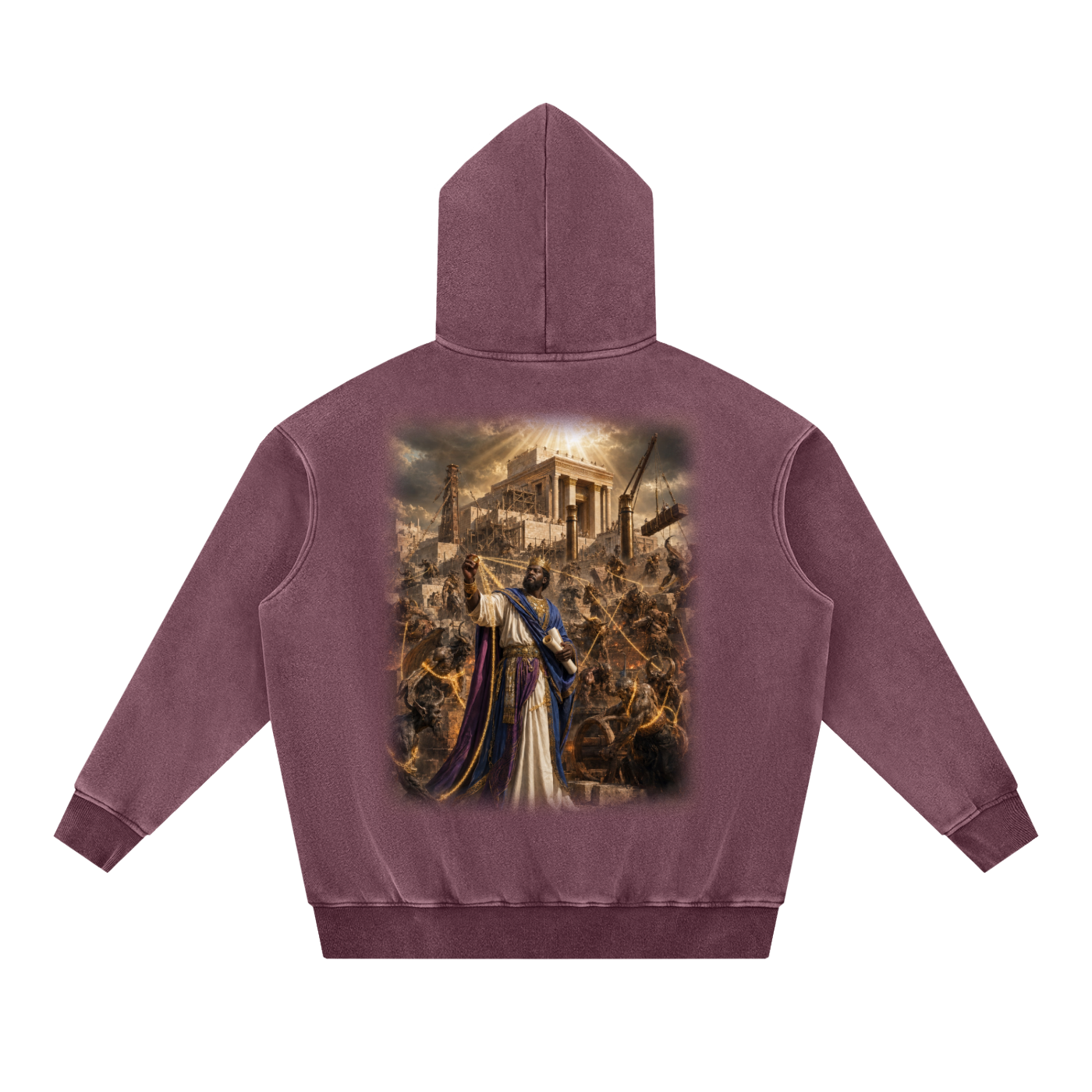 Jubilore "Solomon" Snow Wash Fleece Oversize Hoodie