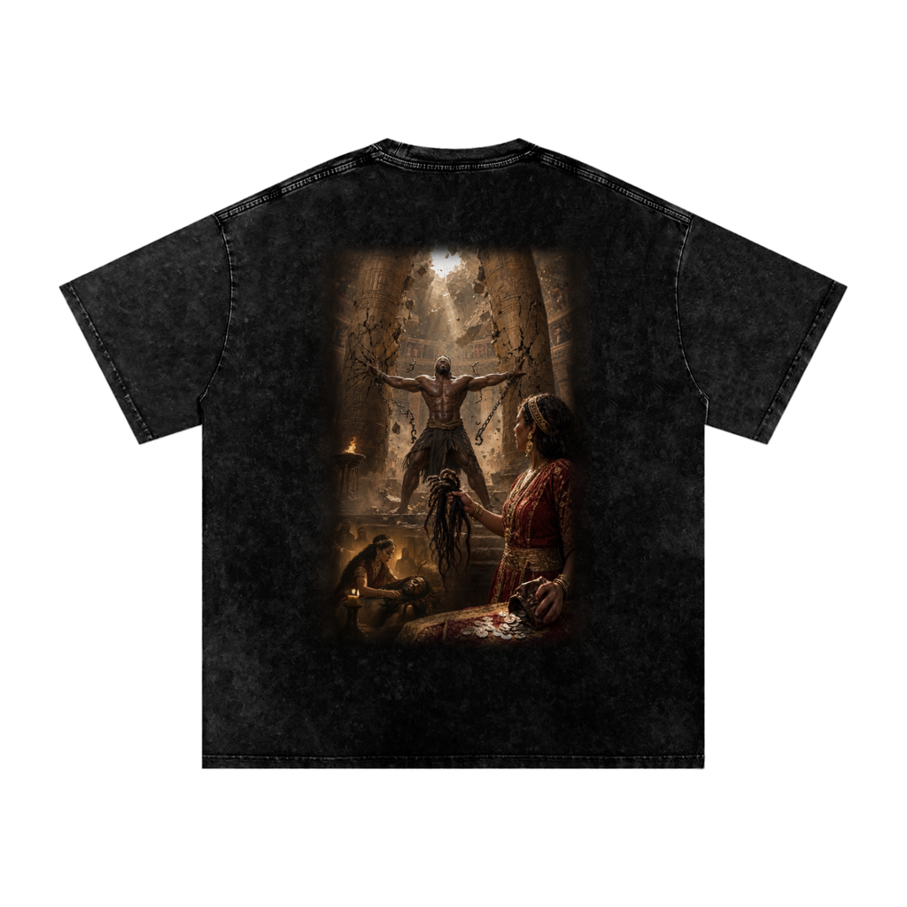 Jubilore “Samson” Snow Washed Oversized Cotton T-Shirt