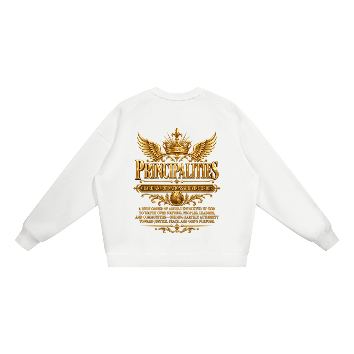 Jubilore "Principalities" Unisex Oversized V-Neck Sweatshirt