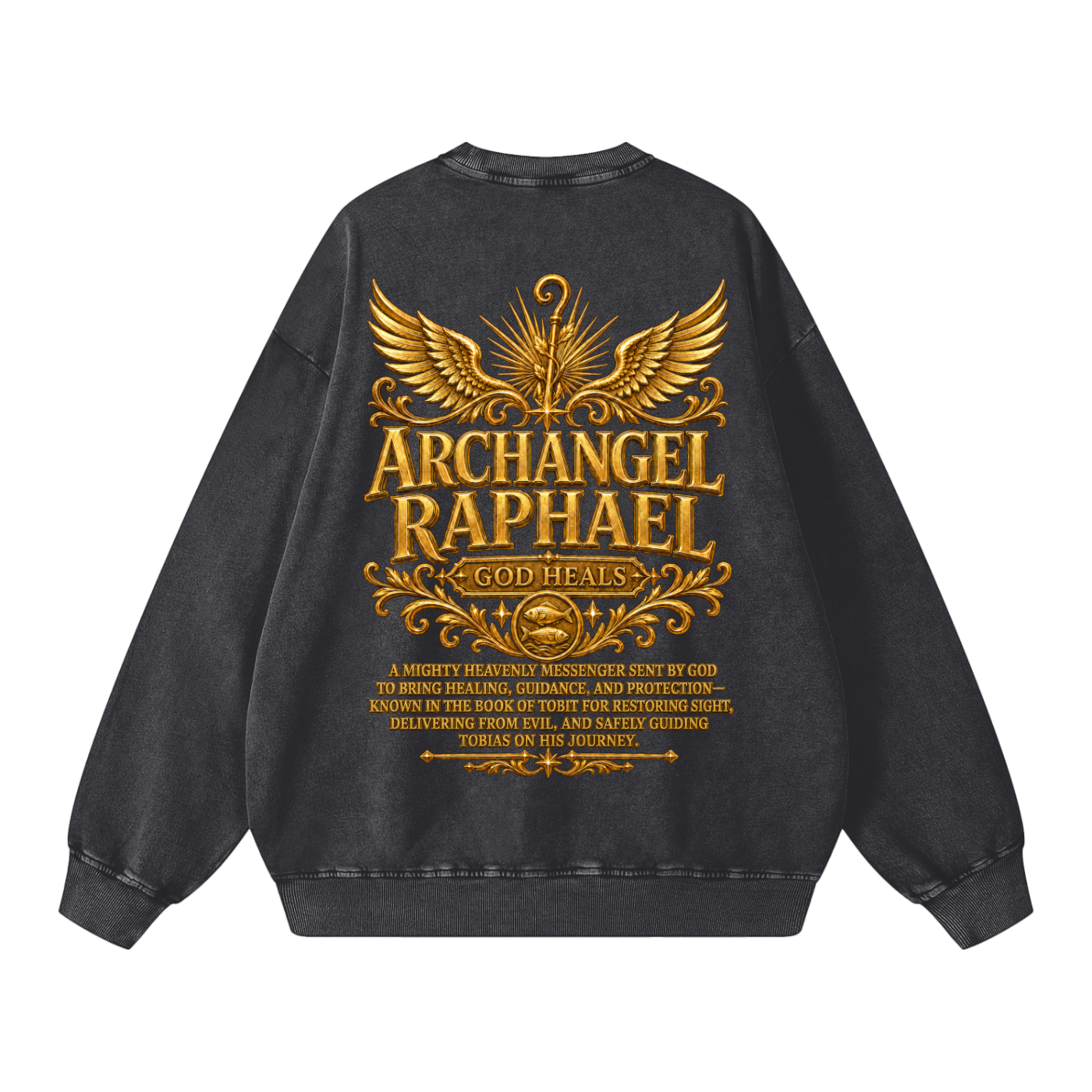 Jubilore "Raphael" Snow Washed Oversized Sweatshirt