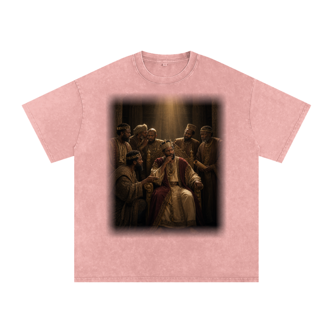 Jubilore "Daniel" Snow Washed Oversized Cotton T-Shirt