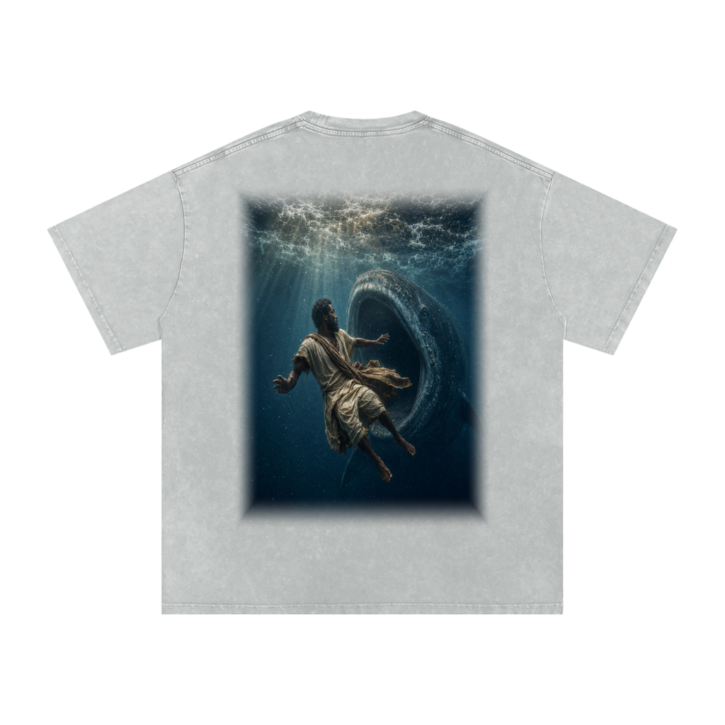 Jubilore "Jonah" Snow Washed Oversized Cotton T-Shirt