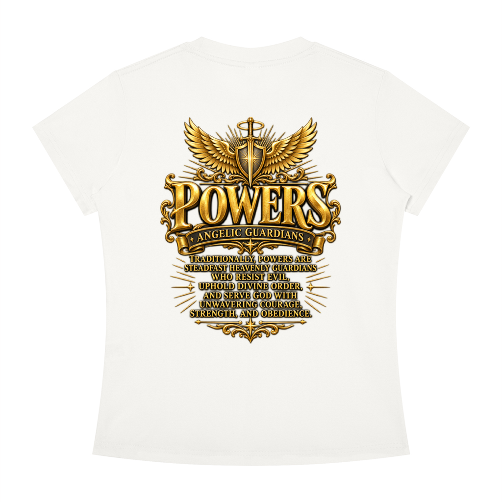 Jubiloré "Powers" Women's Slim Fit Crewneck T-Shirt