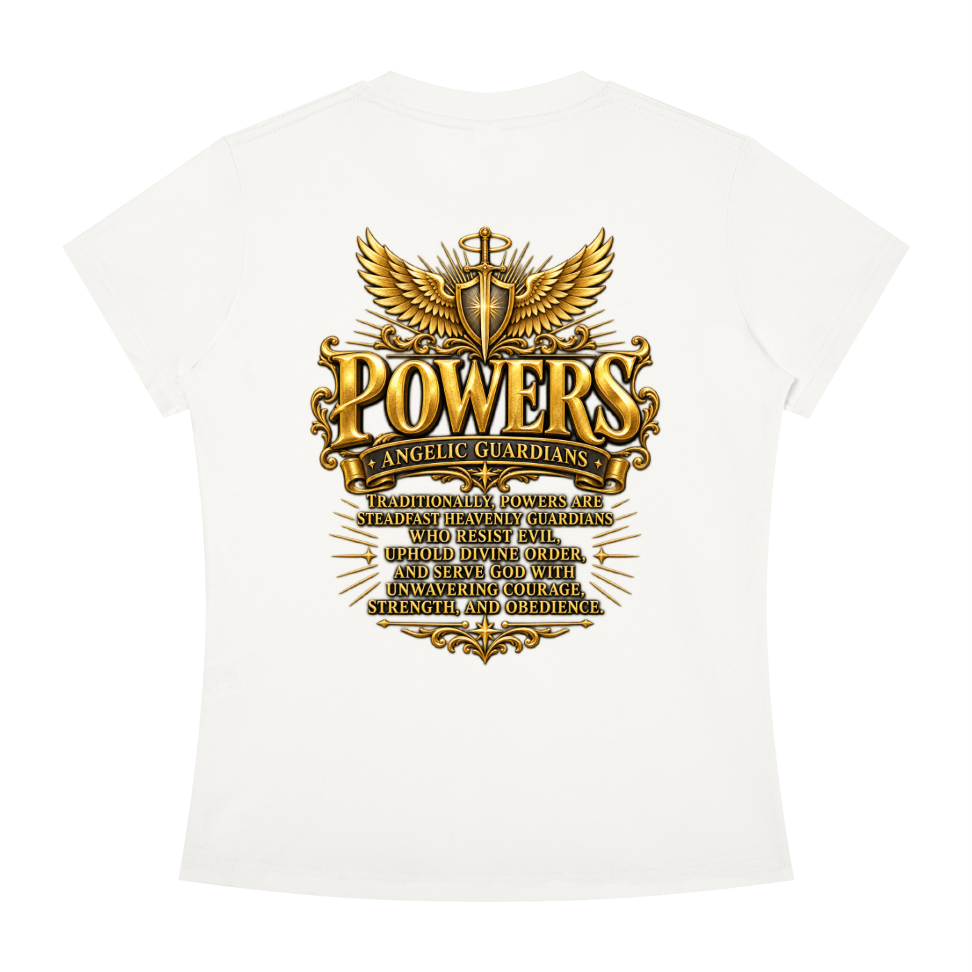 Jubiloré "Powers" Women's Slim Fit Crewneck T-Shirt