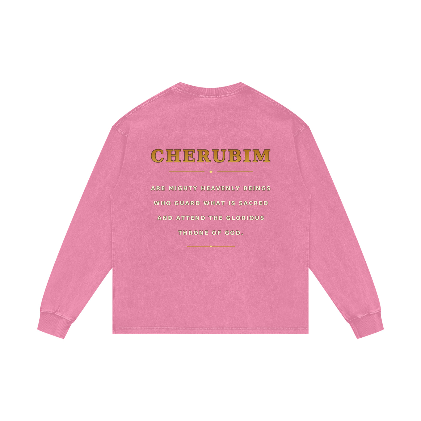 Jubilore Cherubim Acid Wash Oversize Long Sleeve T-Shirt