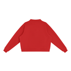 Jubiloré "JIL" Essential Fleece Mock-Neck Crew Sweatshirt