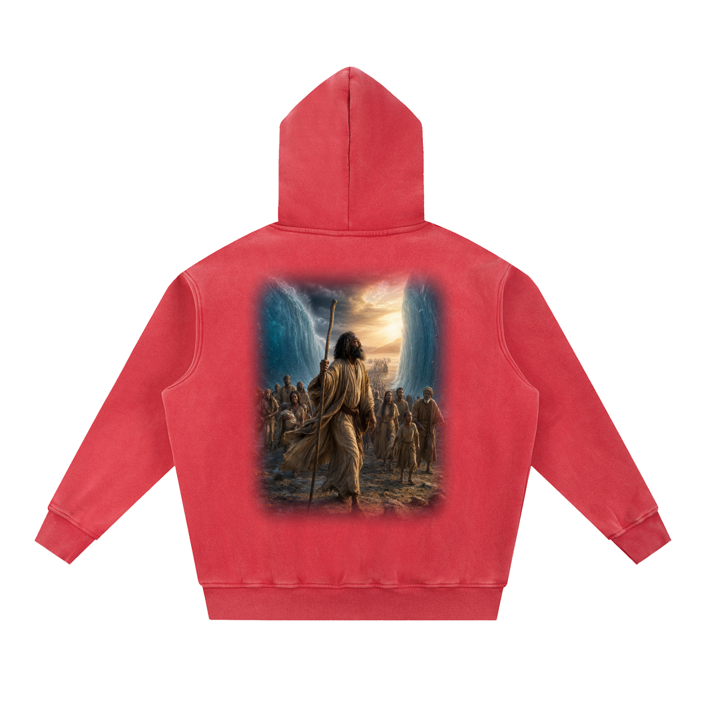 Jubilore "Moses" Snow Wash Fleece Oversize Hoodie