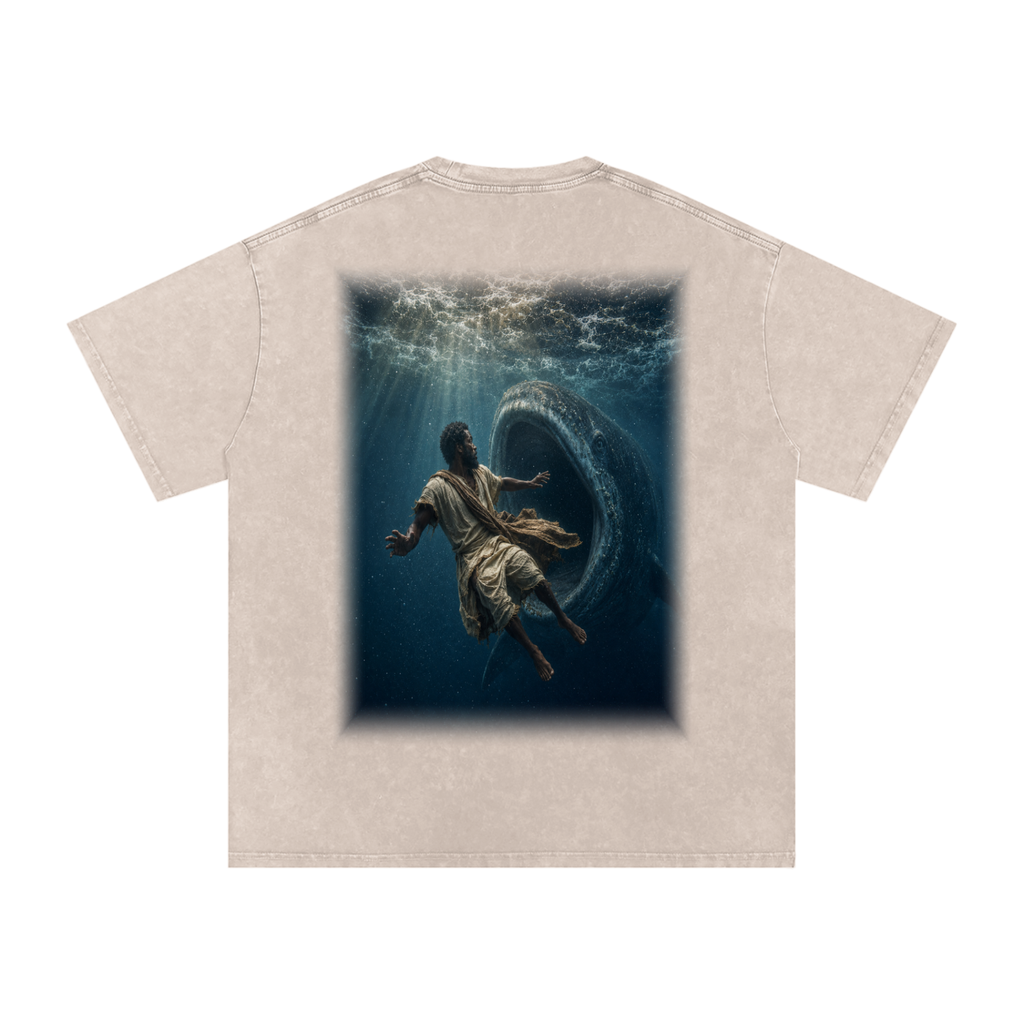 Jubilore "Jonah" Snow Washed Oversized Cotton T-Shirt
