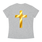 Jubiloré "Shroud of Turin" Women's Slim Fit Crewneck T-Shirt