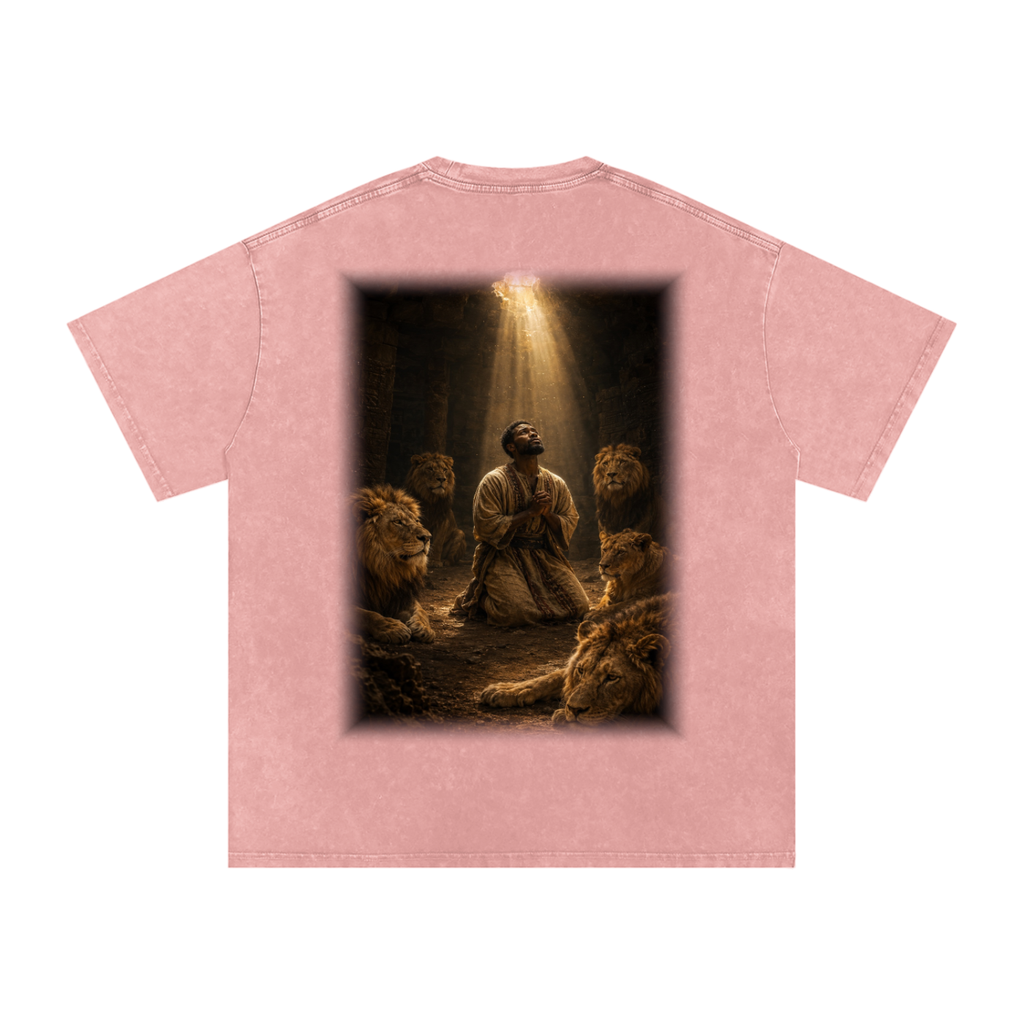 Jubilore "Daniel" Snow Washed Oversized Cotton T-Shirt