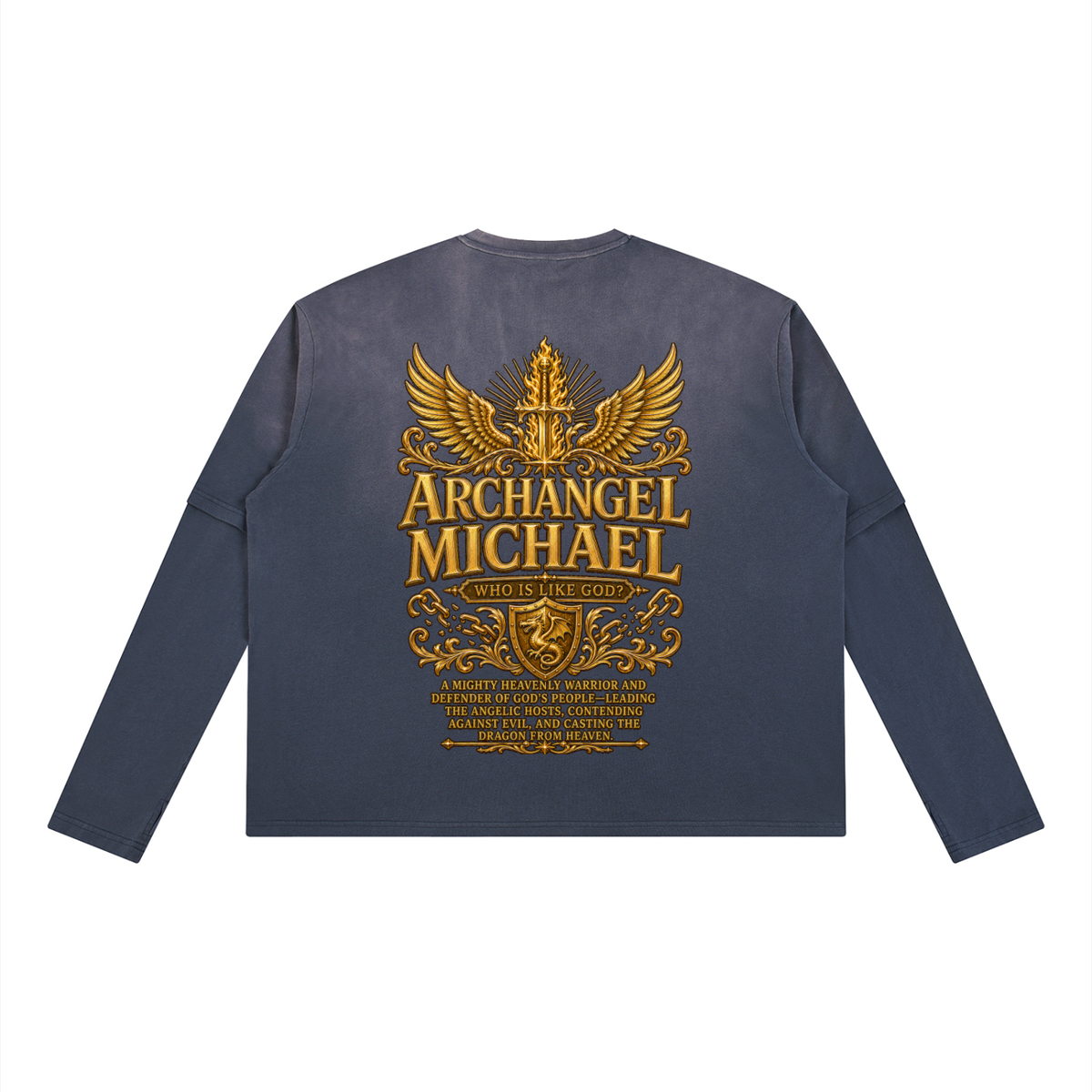 Jubilore "Michael" Unisex Vintage Wash Layered T-Shirt