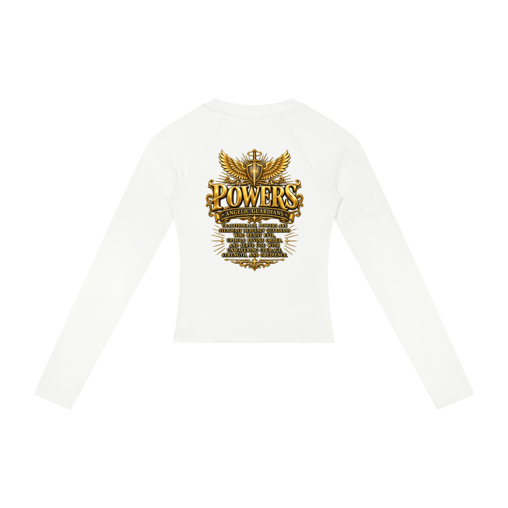 Jubiloré "Powers" Women’s Slim Raglan Long Sleeve T-Shirt