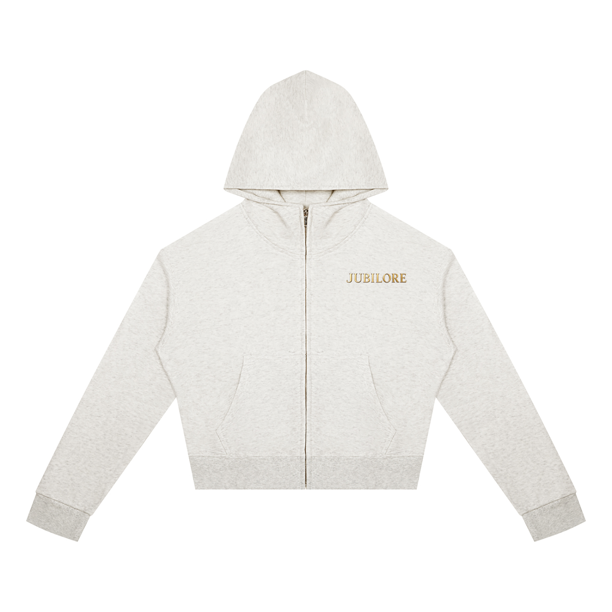 Jubiloré Women's Crop Full Zip Hoodie