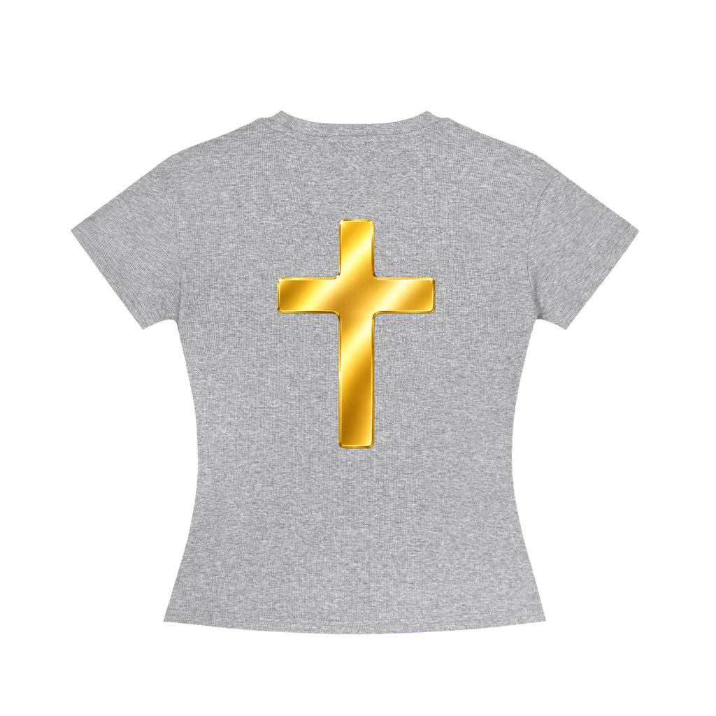 Jubiloré "Shroud of Turin" Women's Slim Fit Crewneck T-Shirt