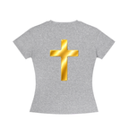 Jubiloré "Shroud of Turin" Women's Slim Fit Crewneck T-Shirt