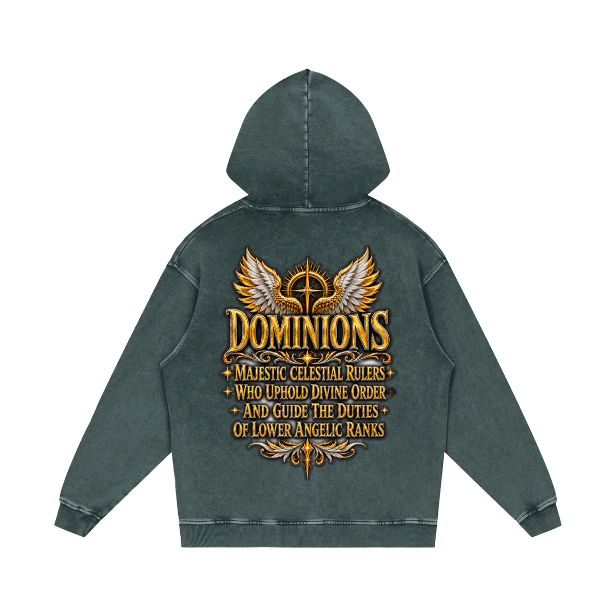 Jubilore "Dominions" Snow Washed Loose Cotton Hoodie