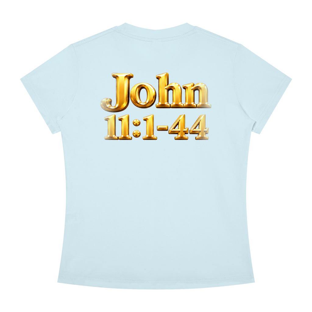 Jubiloré “Jesus Resurrects Lazarus” Women's Slim Fit Crewneck T-Shirt