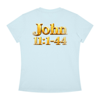 Jubiloré “Jesus Resurrects Lazarus” Women's Slim Fit Crewneck T-Shirt