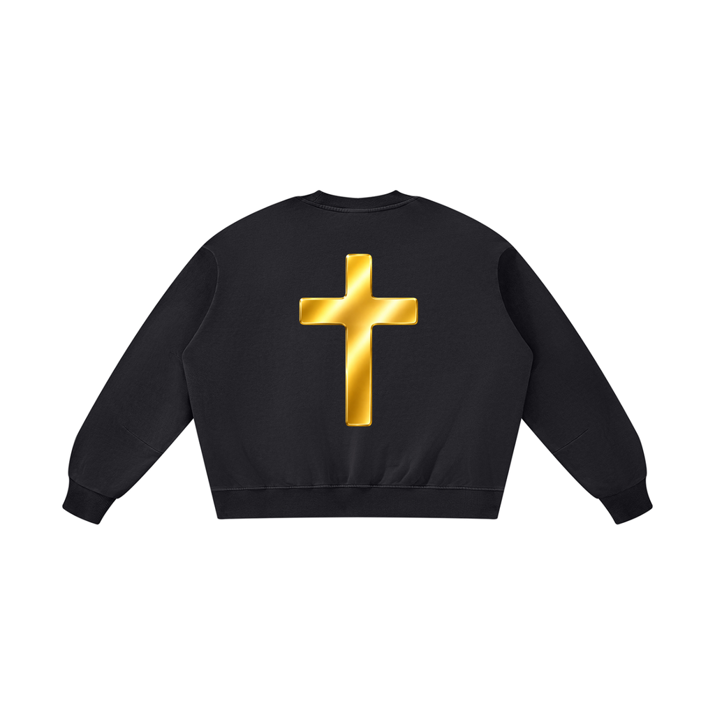 Jubilore "DVA" Unisex Boxy Vintage Washed Sweatshirt