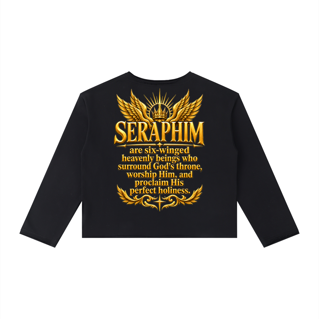 Jubilore Seraphim Women's Raw Hem Long Sleeve T-Shirt