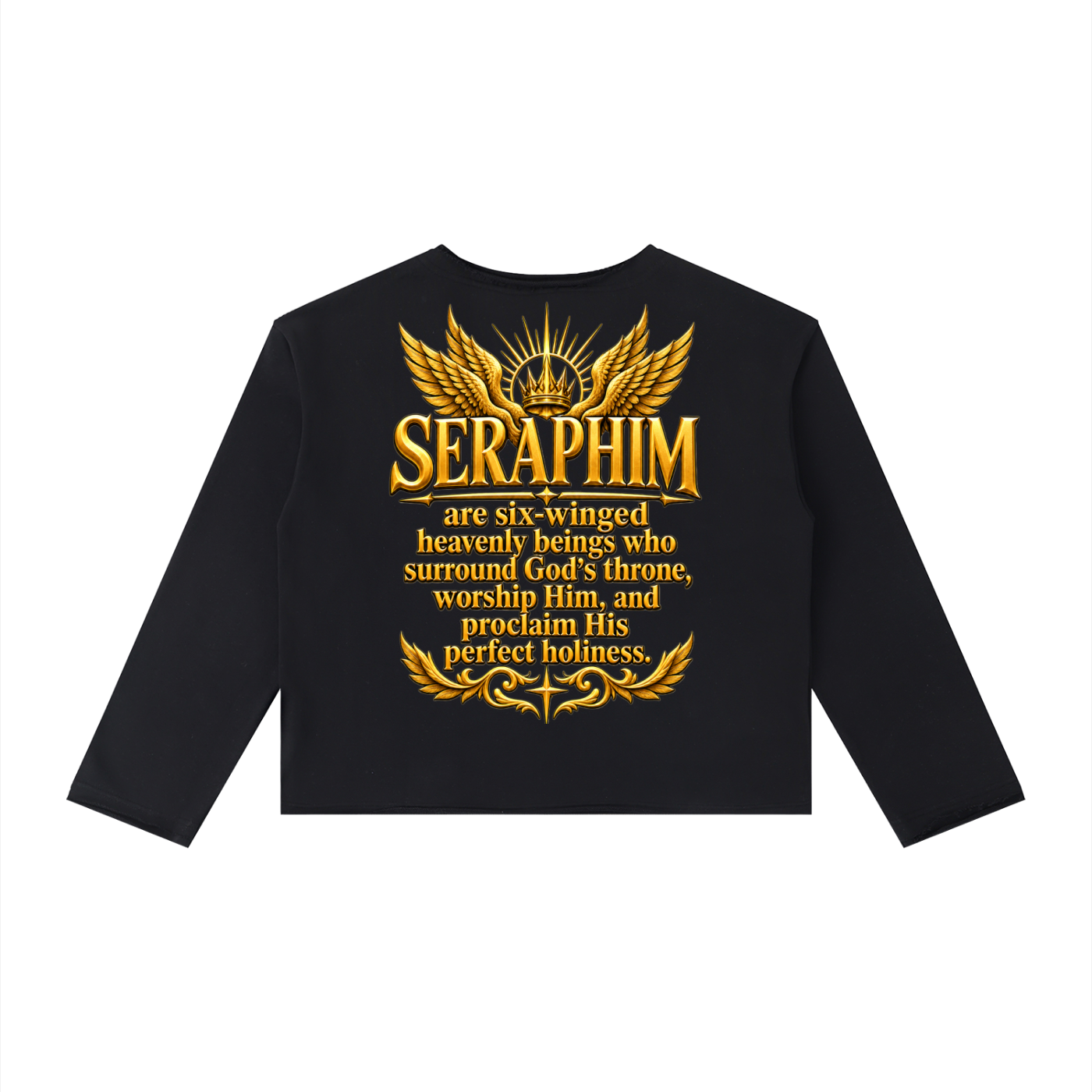 Jubilore Seraphim Women's Raw Hem Long Sleeve T-Shirt