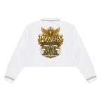 Jubiloré "Powers" Women’s Crop Collared Sweatshirt