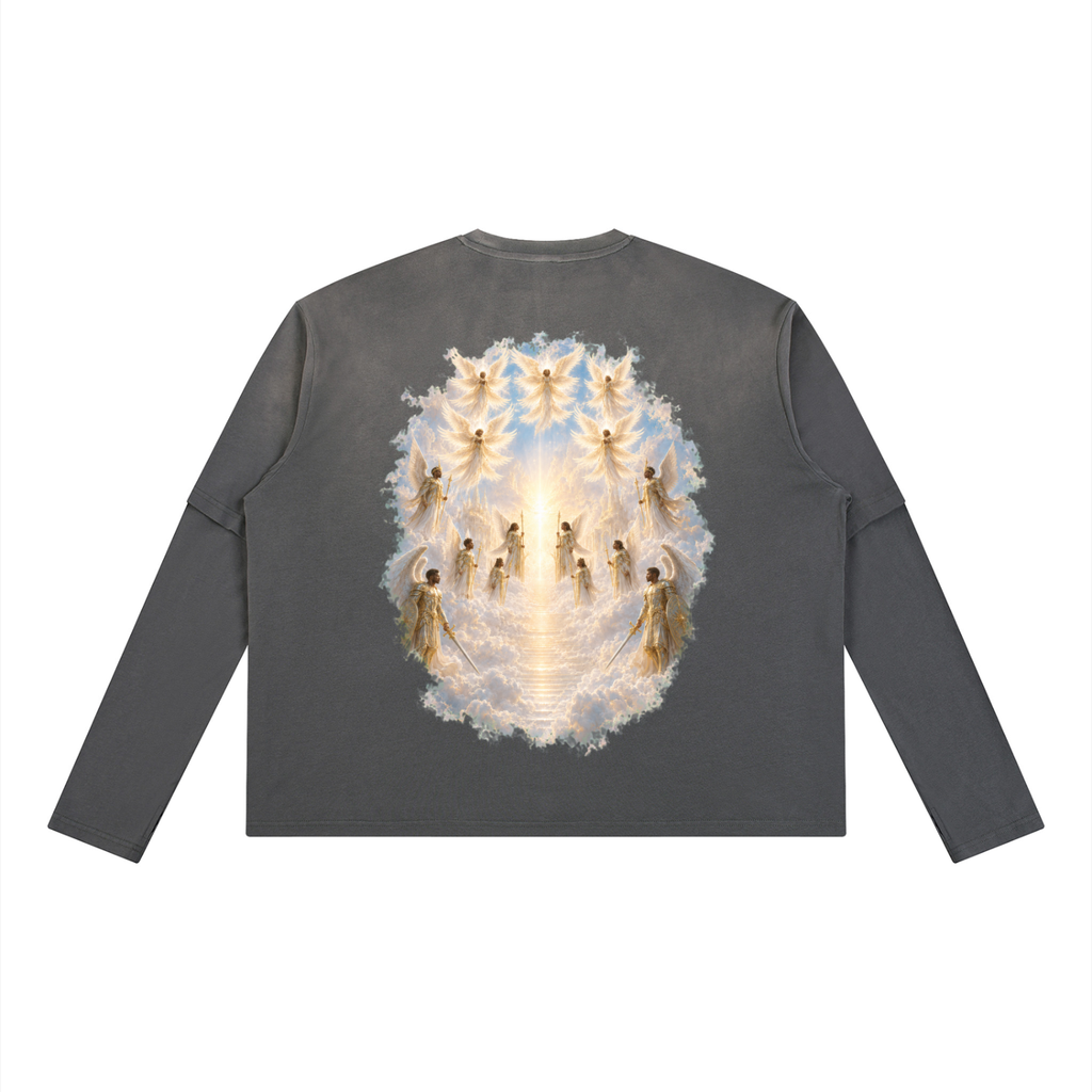 Jubilore Unisex Vintage Wash Layered T-Shirt