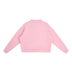 Jubiloré "JIL" Essential Fleece Mock-Neck Crew Sweatshirt
