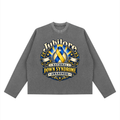 Jubilore "NAE" Unisex Vintage Wash Boxy  Waffle Raw Edge T-Shirt