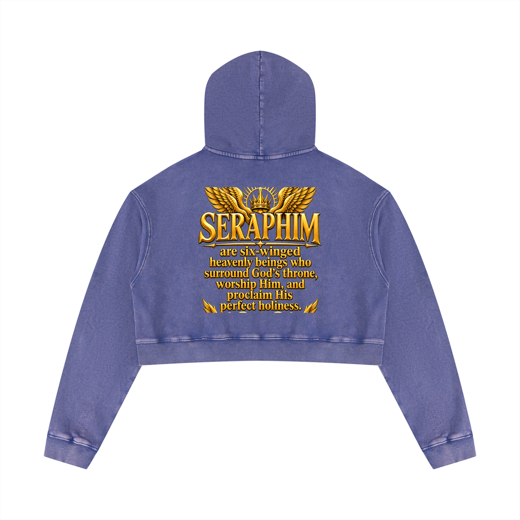 Jubilore Seraphim Women’s Mineral Washed Crop Hoodie