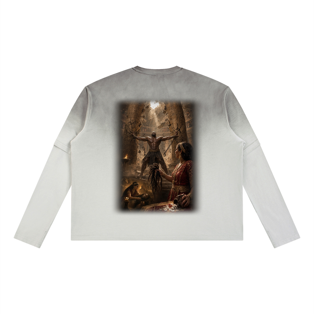 Jubilore “Samson” Unisex Vintage Wash Layered T-Shirt