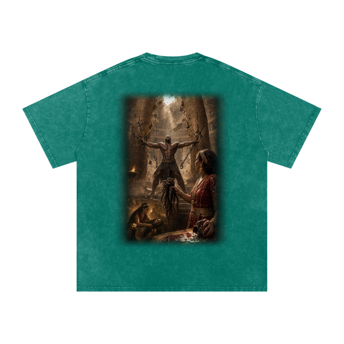 Jubilore “Samson” Snow Washed Oversized Cotton T-Shirt