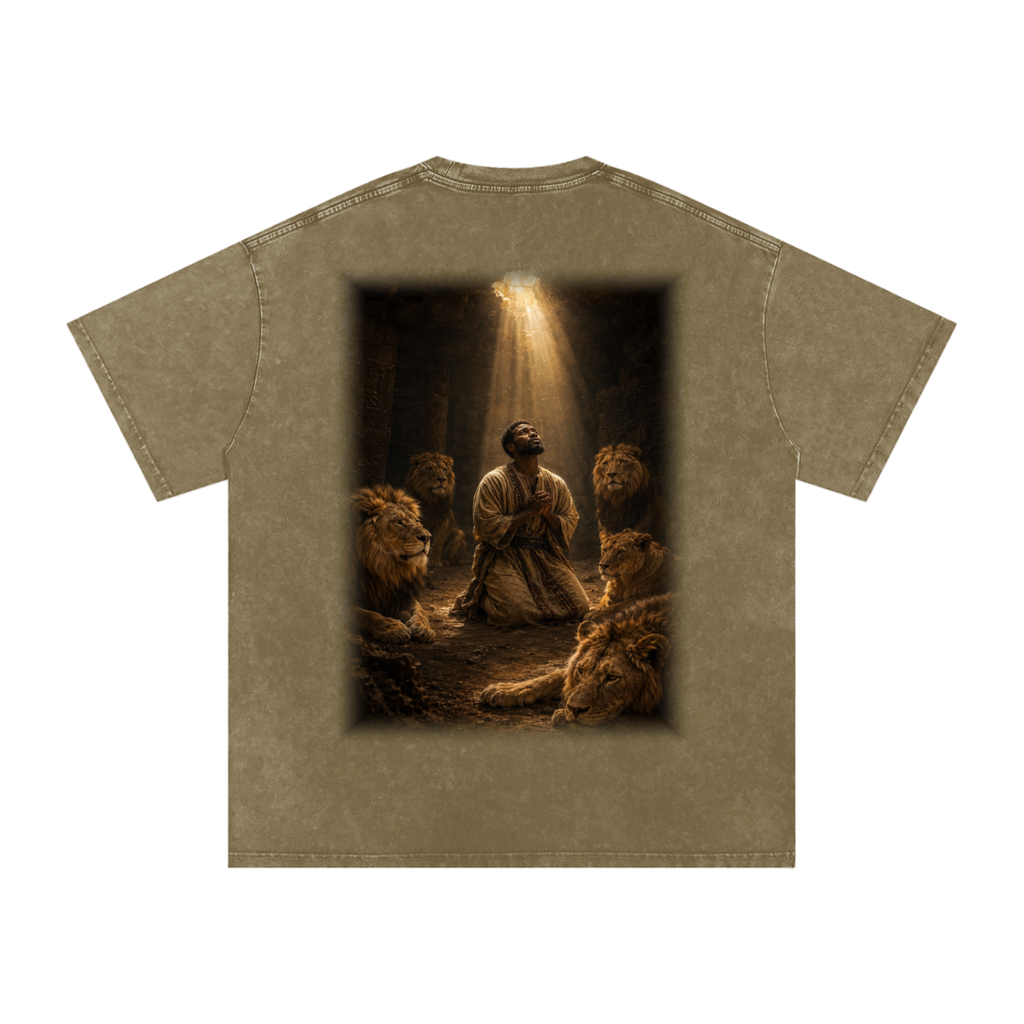 Jubilore "Daniel" Snow Washed Oversized Cotton T-Shirt