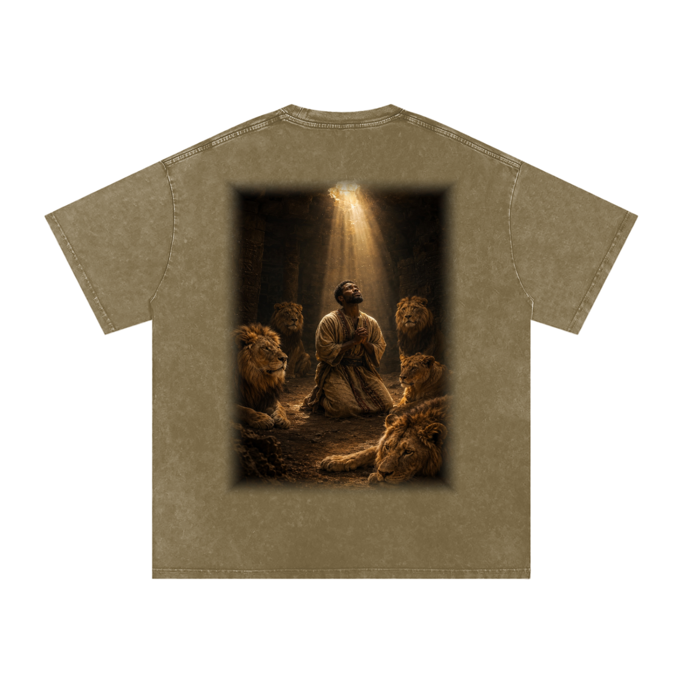 Jubilore "Daniel" Snow Washed Oversized Cotton T-Shirt