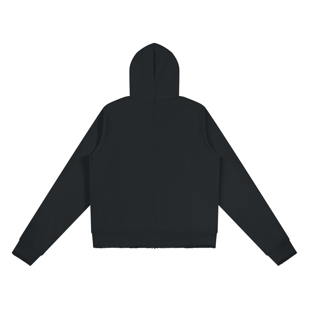 Jubiloré Women’s Raw Edge Full Zip Hoodie