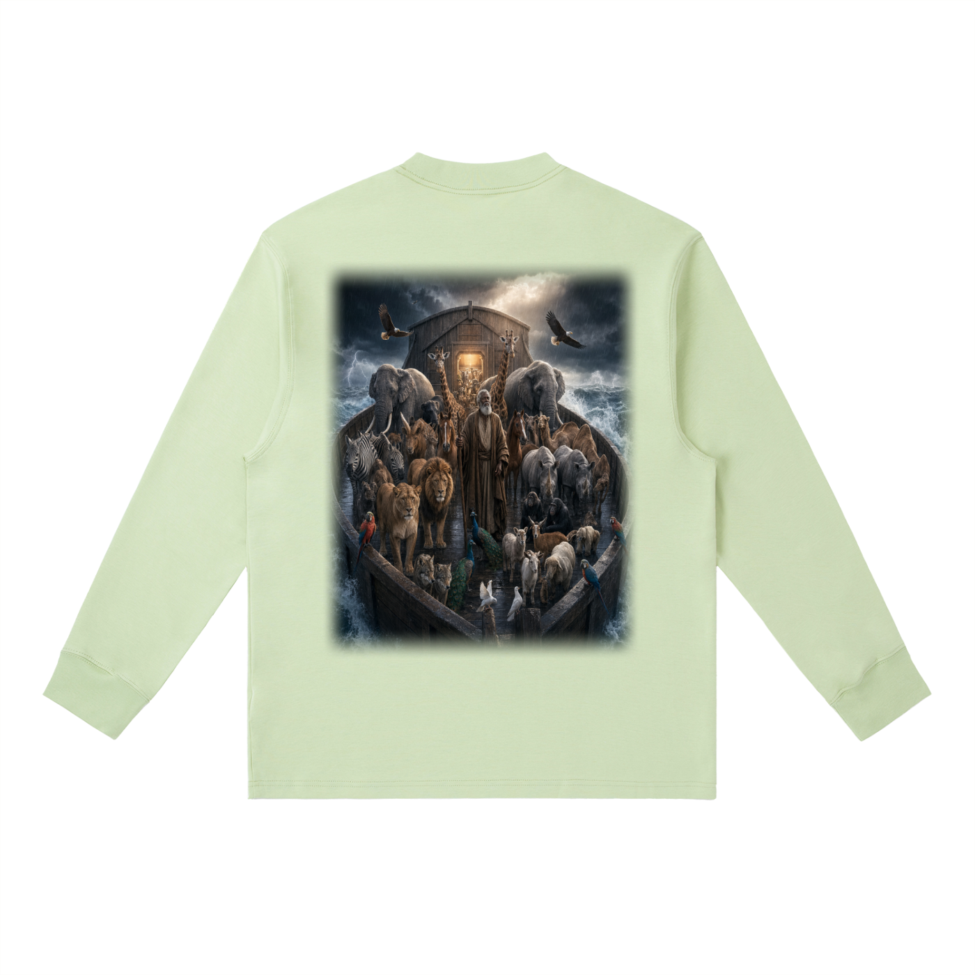 Jubilore "Noah" Essential Crewneck Long-Sleeve T-Shirt